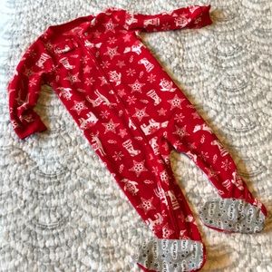 Christmas fleece onesie